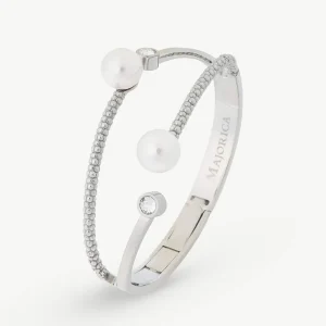Браслет из жемчуга и циркония Планета