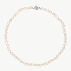 8мм жемчужное ожерелье Лира