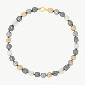 12 мм разноцветное жемчужное ожерелье Agora