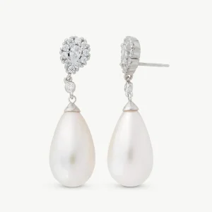 Изысканные серьги-капли с жемчугом