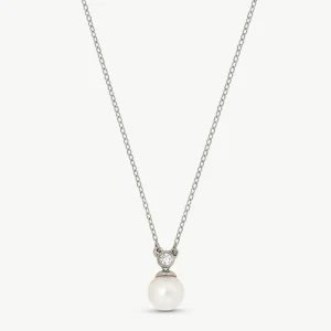 Ожерелье из циркона и жемчуга «Селена»