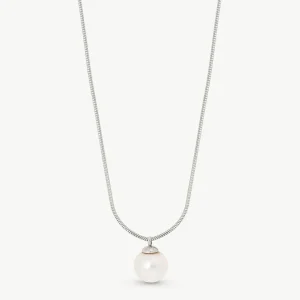 Серебряное ожерелье с жемчугом 10 мм. Nuada