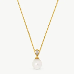 Золотое жемчужное ожерелье Селена