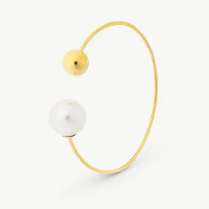 58мм 14мм Золотой Жемчужный Браслет Аура