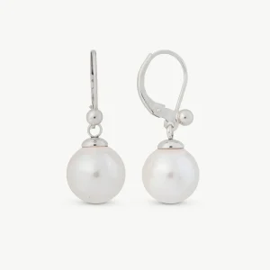 Серьги-кольца и жемчуг Nuada