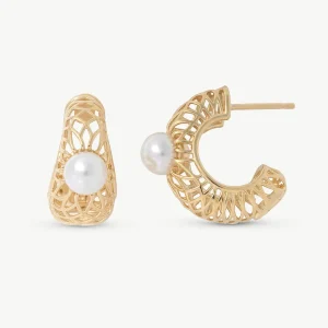 Маленькие серьги-кольца Этна