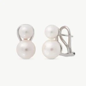 Серьги с белым жемчугом Jour