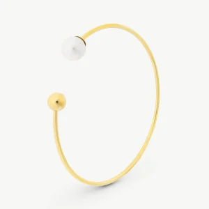 58мм 8мм Золотой Жемчужный Браслет Аура