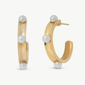 Белые серьги Бежар