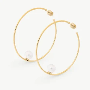 Золотые серьги-кольца Марианела