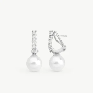 Белые серьги Лилит