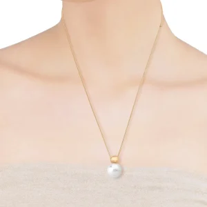 Золотое жемчужное ожерелье Аура