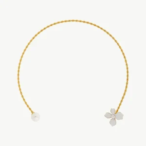 Белые цветы-чокеры