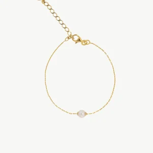 Золотой жемчужный браслет Cies