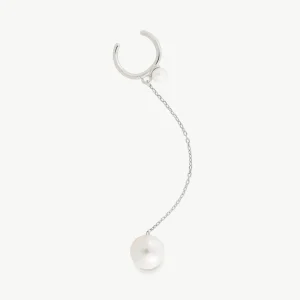 Серьга-кафф с подвеской