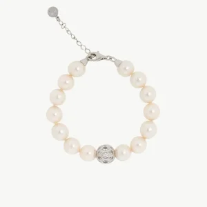 Браслет из жемчуга и циркония 10 мм Esfera