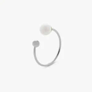 Кольцо с жемчугом 6 мм Аура