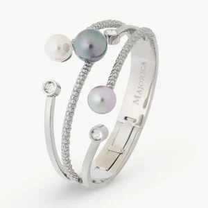 Браслет из жемчуга и циркония Grey Planet